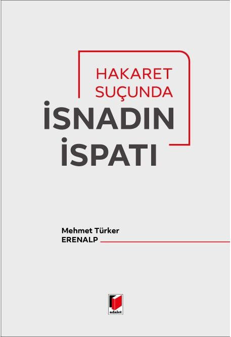 Hakaret Suçunda İsnadın İspatı - Mehmet Türker Erenalp kitap kapağı