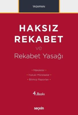 Haksız Rekabet ve Rekabet Yasağı - Hamdi Yasaman kitap kapağı