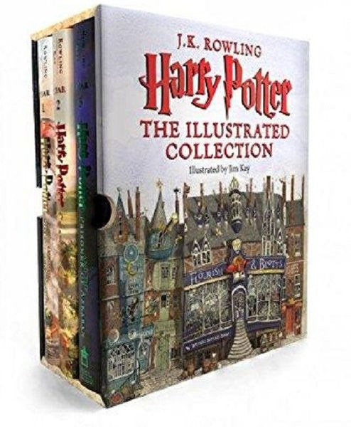 Harry Potter: The Illustrated Collection (Books 1-3 Boxed Set) kitap kapağı