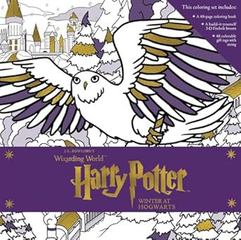 Harry Potter: Winter At Hogwarts Coloring Box Set kitap kapağı