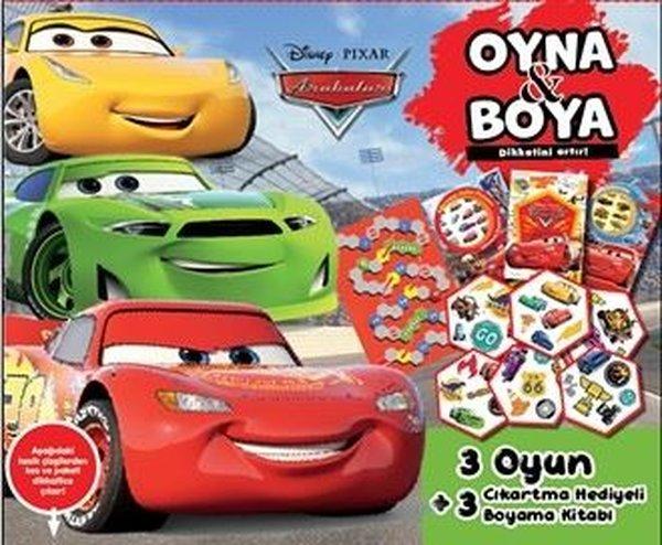 Disney Pixar Arabalar - Oyna & Boya - Kutulu Set | Doğan Çocuk (İnce Kapak)  - Resim 1