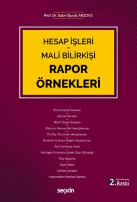 Hesap İşleri - Mali Bilirkişi Rapor Örnekleri - Sabri Burak Arzova kitap kapağı
