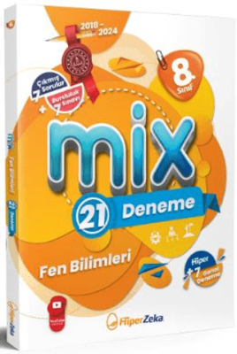 8. Sınıf MİX Fen Bilimleri 21 Deneme Hiper Zeka Yayınları - Kolektif kitap kapağı