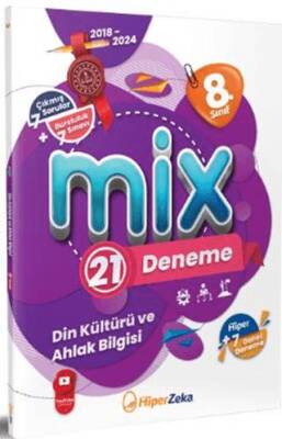 8. Sınıf MİX T.C. Din Kültürü ve Ahlak Bilgisi 21 Deneme Hiper Zeka Yayınları - Kolektif kitap kapağı