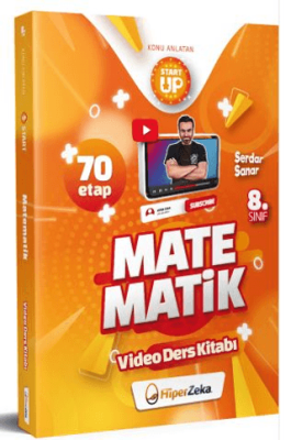 8. Sınıf Start Up Matematik Konu Anlatan Video Ders Kitabı - Serdar Sanar kitap kapağı