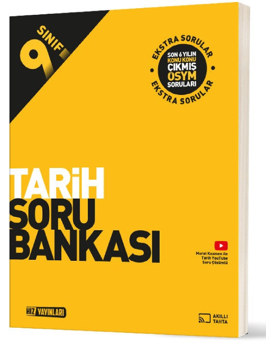 Hız 2026 9. Sınıf Tarih Soru Bankası Güncel Müfredat kitap kapağı