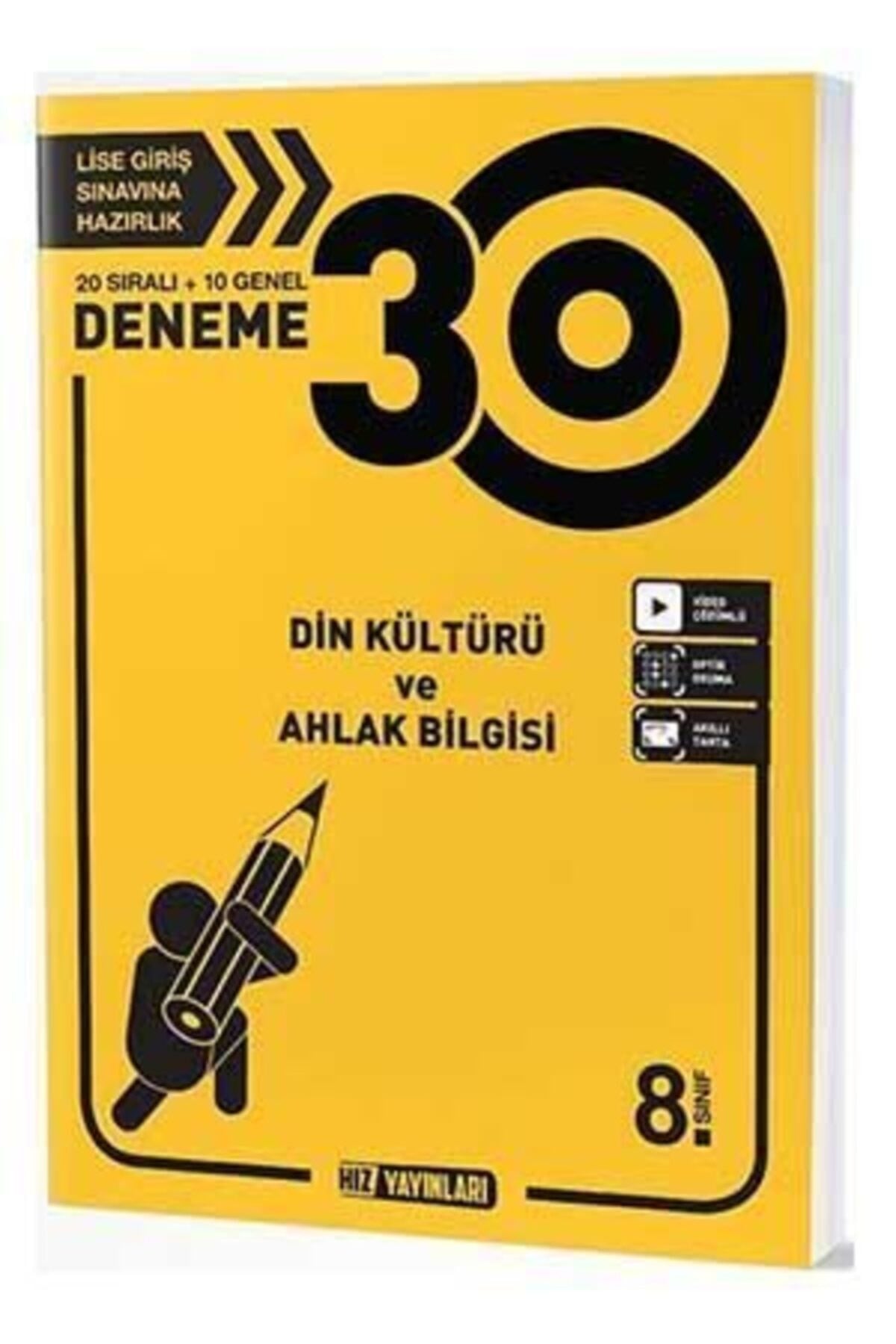 Hız 8. Snf Din Kültürü Ve Ahlak Bilgisi Deneme 30 Lu - Kolektif kitap kapağı