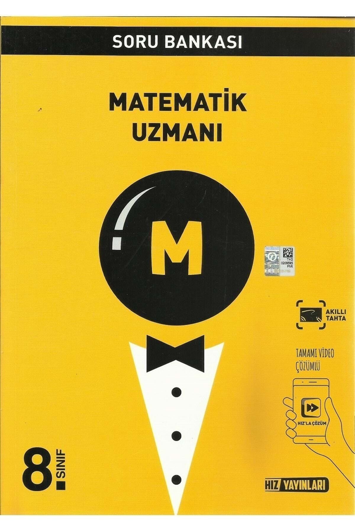 HIZ 8.Sınıf UZMAN Matematik Soru Bankası kitap kapağı