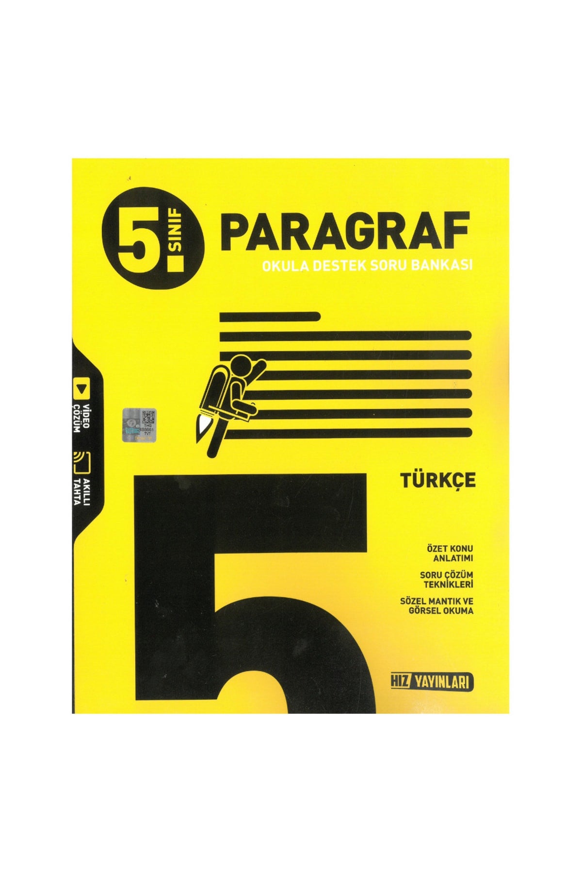 Hız Yayınları 5. Sınıf Türkçe Paragraf Soru Bankası kitap kapağı