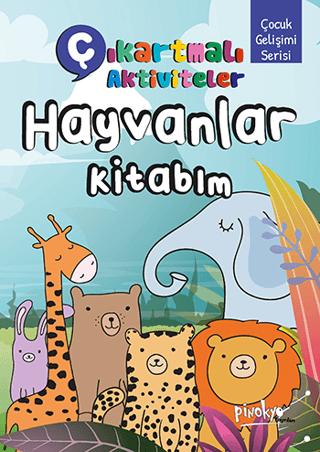 Çıkartmalı Aktiviteler Hayvanlar Kitabım | Pinokyo Yayınları (Ciltsiz)  - Resim 1