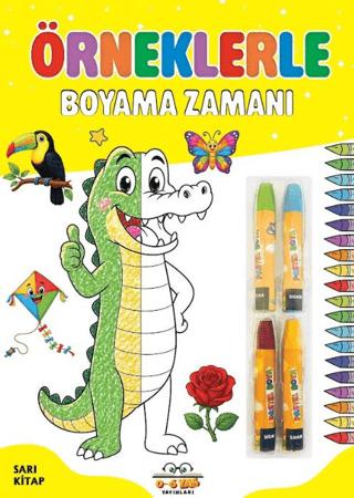 Örneklerle Boyama Zamanı - Sarı Kitap | 0-6 Yaş Yayınları (Ciltsiz)  - Resim 1