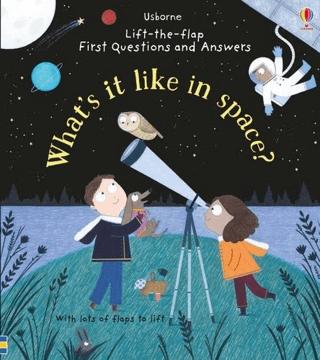 First Questions and Answers: What's it like in Space? | Usborne (Ciltli)  - Resim 1