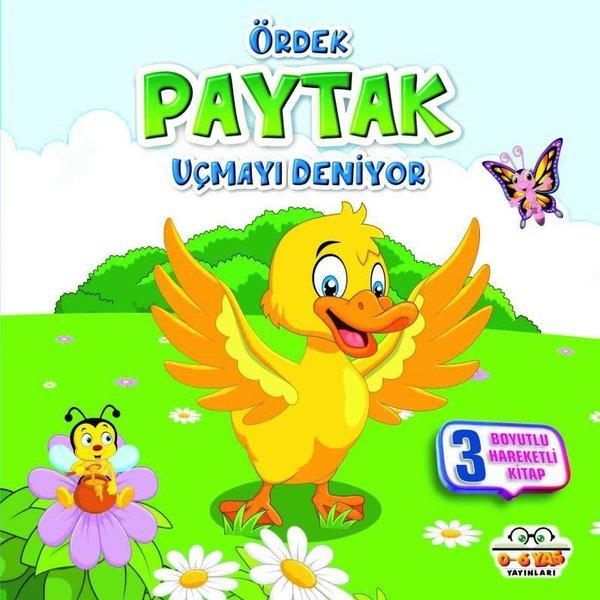 Ördek Paytak Uçmayı Deniyor - 3 Boyutlu Hareketli Kitap | 0-6 Yaş Yayınları (İnce Kapak)  - Resim 1