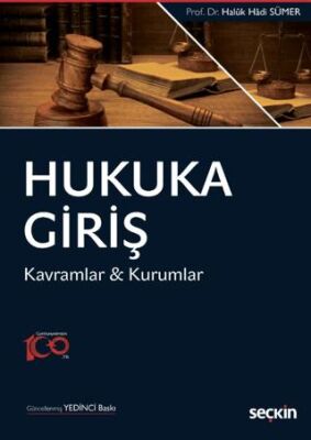 Hukuka Giriş - Kavramlar & Kurumlar - Haluk Hadi Sümer kitap kapağı