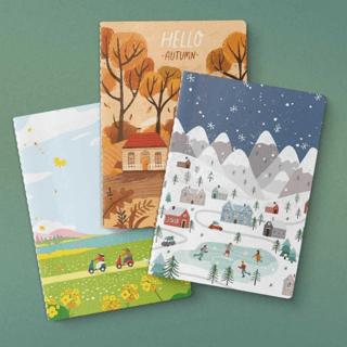 Mevsim Serisi 3'lü Defter Seti | Yeşilay Yayınları - Resim 1