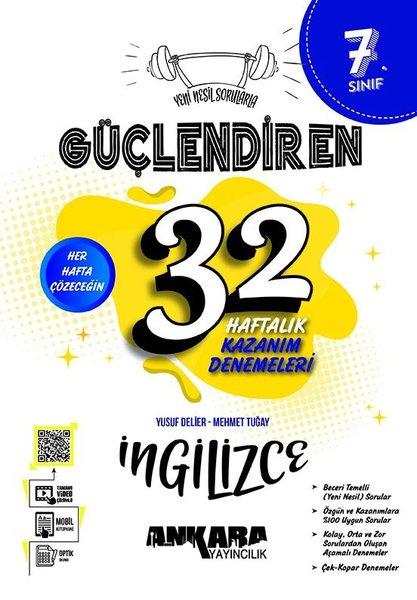 7. Sınıf 32 Haftalık İngilizce Güçlendiren Kazanım Denemeleri | Ankara Yayıncılık (İnce Kapak)  - Resim 1
