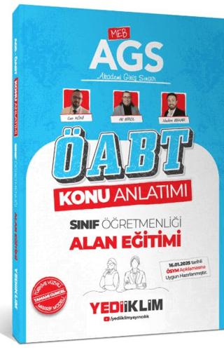 2025 MEB AGS ÖABT Sınıf Öğretmenliği Alan Eğitimi Konu Anlatımı | Yediiklim Yayınları (Ciltsiz)  - Resim 1