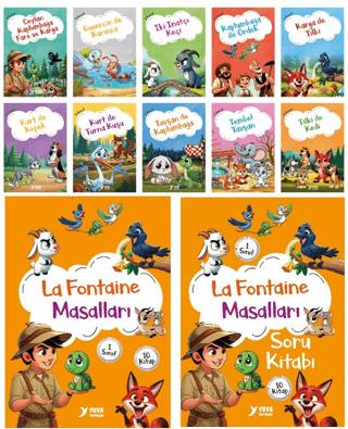La Fontaine Masalları (10 Kitap) | Yuva Yayınları (Ciltsiz)  - Resim 1