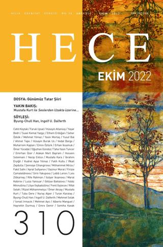 Hece Aylık Edebiyat Dergisi Sayı: 310 Ekim 2022 | Hece Dergisi (Ciltsiz)  - Resim 1
