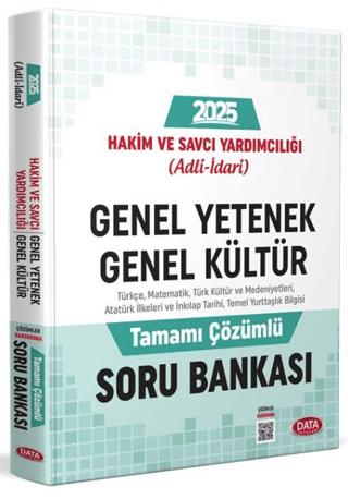 Mecelle Hakim ve Savcı Yardımcılığı (Adli-idari) Genel Yetenek - Genel Kültür Soru Bankası