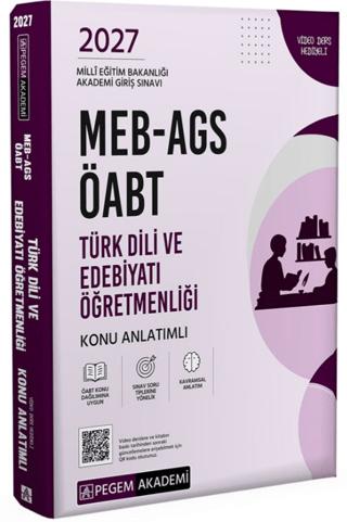 2027 MEB-AGS ÖABT Türk Dili ve Edebiyatı Öğretmenliği Konu Anlatımlı | Pegem Akademi Yayıncılık (Ciltsiz)  - Resim 1