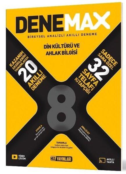Denemax 8. Sınıf Din 20'Lı Akıllı Deneme | Hız Yayınları (İnce Kapak)  - Resim 1