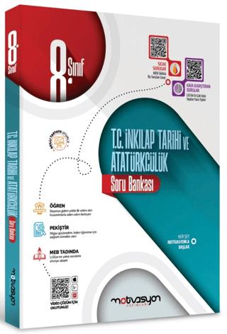 8. Sınıf T.C. İnkılap Tarihi ve Atatürkçülük Soru Bankası | Motivasyon Yayınları (Ciltsiz)  - Resim 1