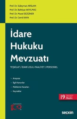 İdare Hukuku Mevzuatı - Kolektif kitap kapağı
