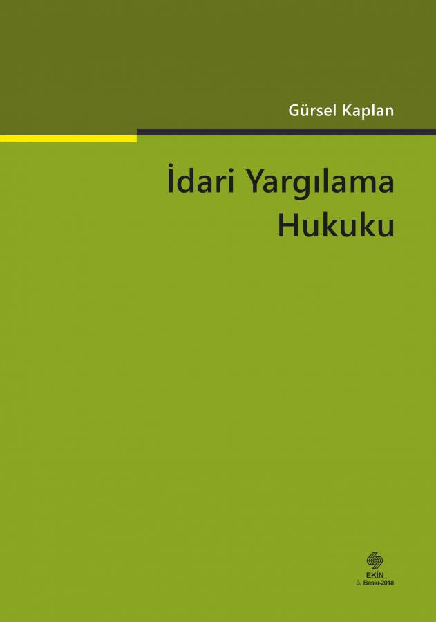 İdari Yargılama Hukuku 3.Baskı kitap kapağı