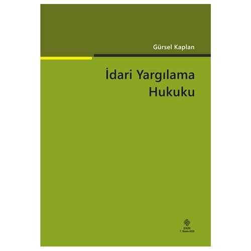 İdari Yargılama Hukuku Gürsel Kaplan 7.Baskı kitap kapağı