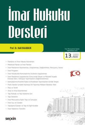 İmar Hukuku Dersleri - Halil Kalabalık kitap kapağı