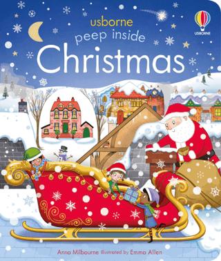 Peep Inside Christmas | Usborne (Ciltsiz)  - Resim 1