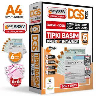 2025 DGS ÖSYM Çıkmış Soru Tıpkı Basım 6lı Deneme Paketi Video ve Dijital Çözümlü Türkiye Geneli - Kolektif kitap kapağı