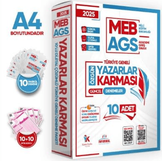 2025 MEB-AGS Yazarlar Karması 10 Adet 80 Soruluk Çözümlü Deneme Türkiye Geneli KURUMSAL Paket - Kolektif kitap kapağı