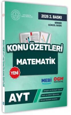 2026 YKS-AYT MEBİ-OGM Matematik Pratik Konu Özet Kitabı - Kolektif kitap kapağı