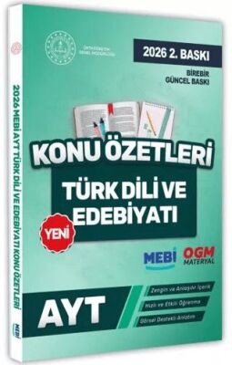 2026 YKS-AYT MEBİ-OGM Türk Dili ve Edebiyatı Pratik Konu Özet Kitabı - Kolektif kitap kapağı
