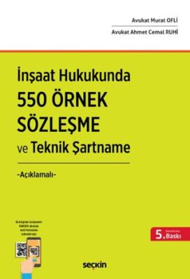 İnşaat Hukukunda 550 Örnek Sözleşme ve Teknik Şartname - Murat Ofli kitap kapağı