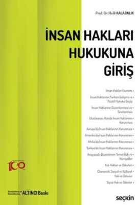 İnsan Hakları Hukukuna Giriş - Halil Kalabalık kitap kapağı