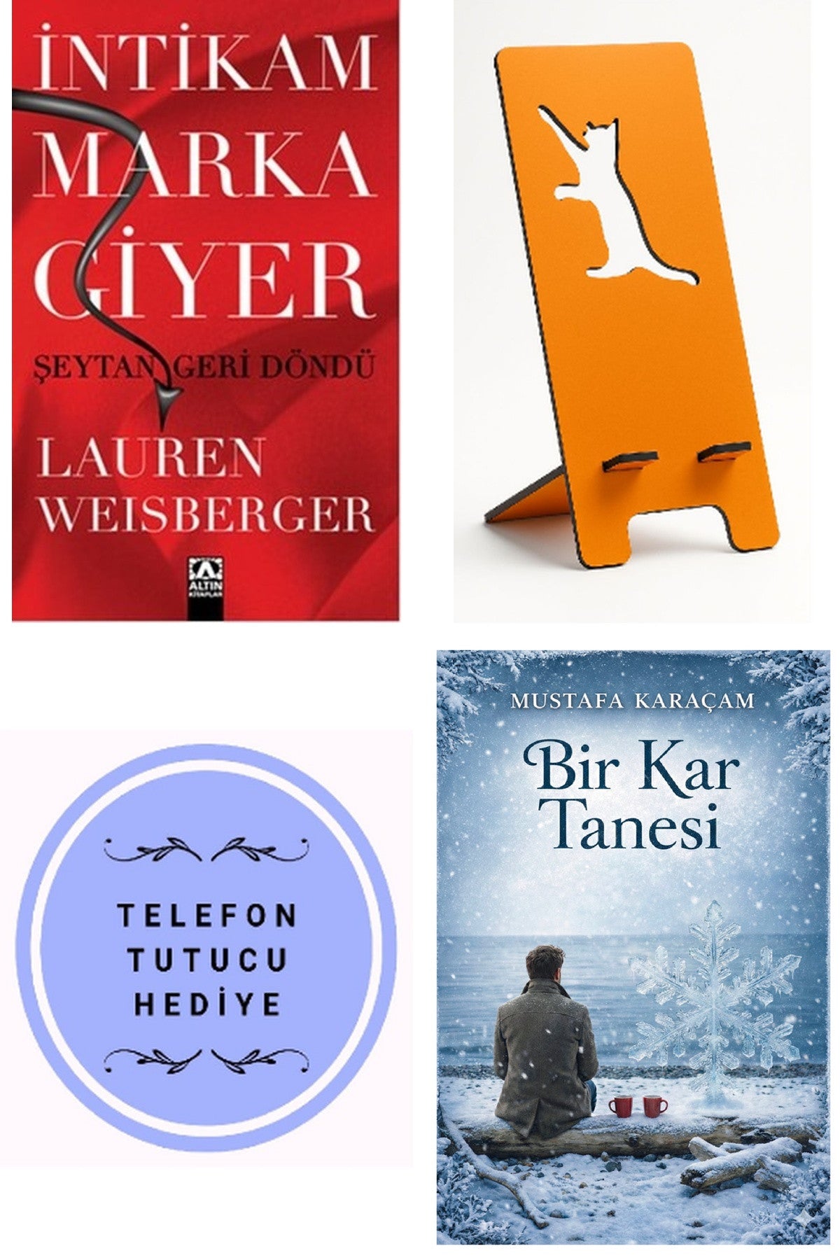 İntikam Marka Giyer - Lauren Weisberger + Telefon Tutucu + Bir Kar Tanesi kitap kapağı