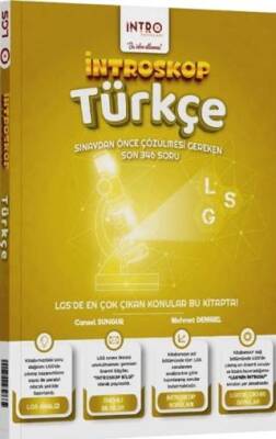 İntro Yayınları 8. Sınıf LGS Türkçe İntroskop Soru Bankası - Cansel Sungur kitap kapağı