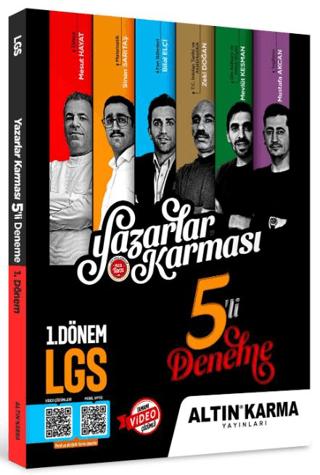 Yazarlar Karması 5'li Deneme | Altın Karma Yayınları (Ciltsiz)  - Resim 1
