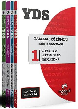 Modadil Yayınları YDS Tamamı Çözümlü Modüler Soru Bankası Seti - Kolektif kitap kapağı