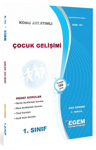 Çocuk Gelişimi Konu Anlatımlı Soru Bankası - 1. Yarıyıl Güz Dönemi (191)