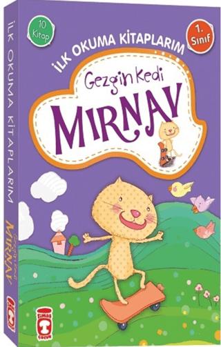 Gezgin Kedi Mırnav - İlk Okuma Kitaplarım Set (10 Kitap Takım)