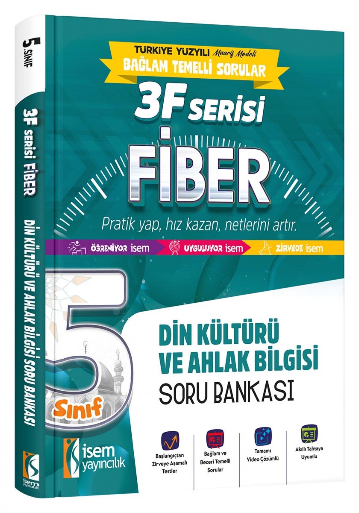 İsem 5. Sınıf Fiber Din Kültürü ve Ahlak Bilgisi Soru Bankası İsem Yayıncılık kitap kapağı