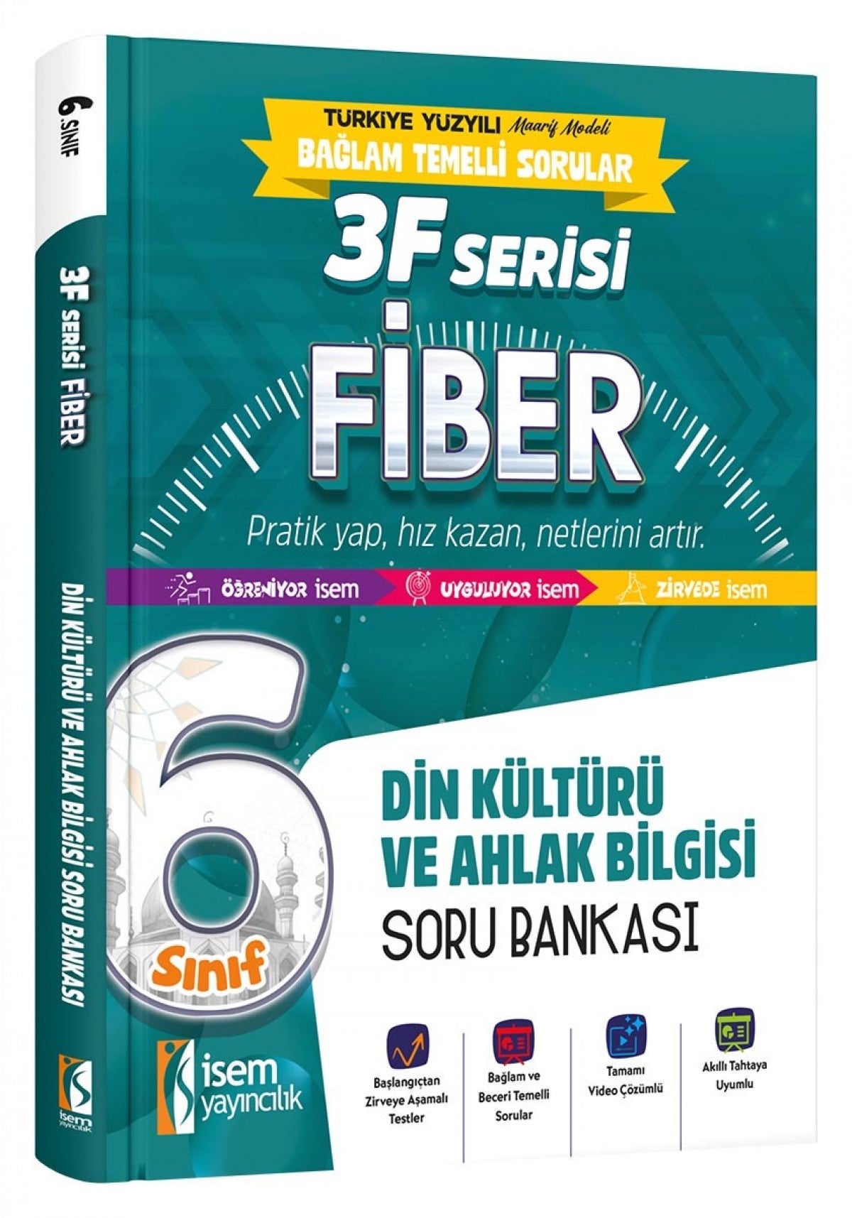 İsem 6. Sınıf Fiber Din Kültürü ve Ahlak Bilgisi Soru Bankası İsem Yayıncılık kitap kapağı