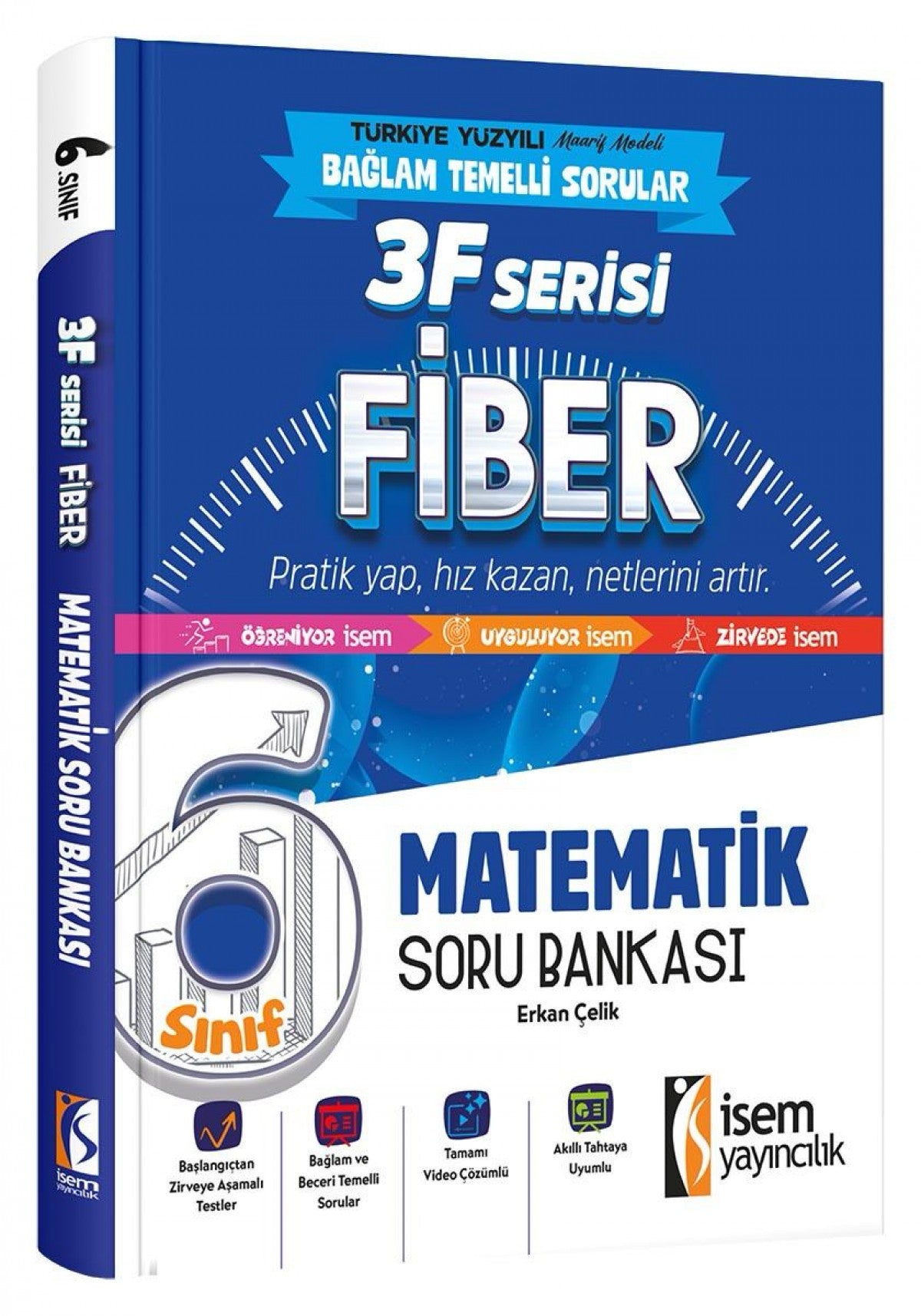 İsem 6. Sınıf Fiber Matematik Soru Bankası İsem Yayıncılık kitap kapağı