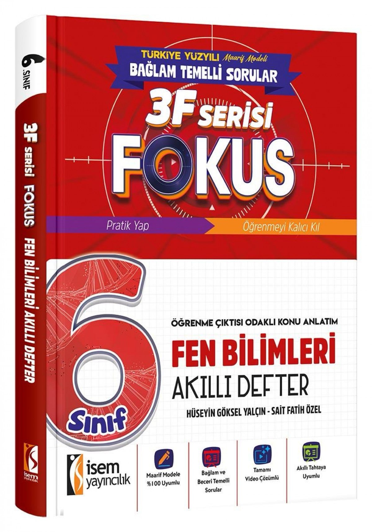 İsem 6. Sınıf Fokus Fen Bilimleri Akıllı Defter İsem Yayıncılık kitap kapağı