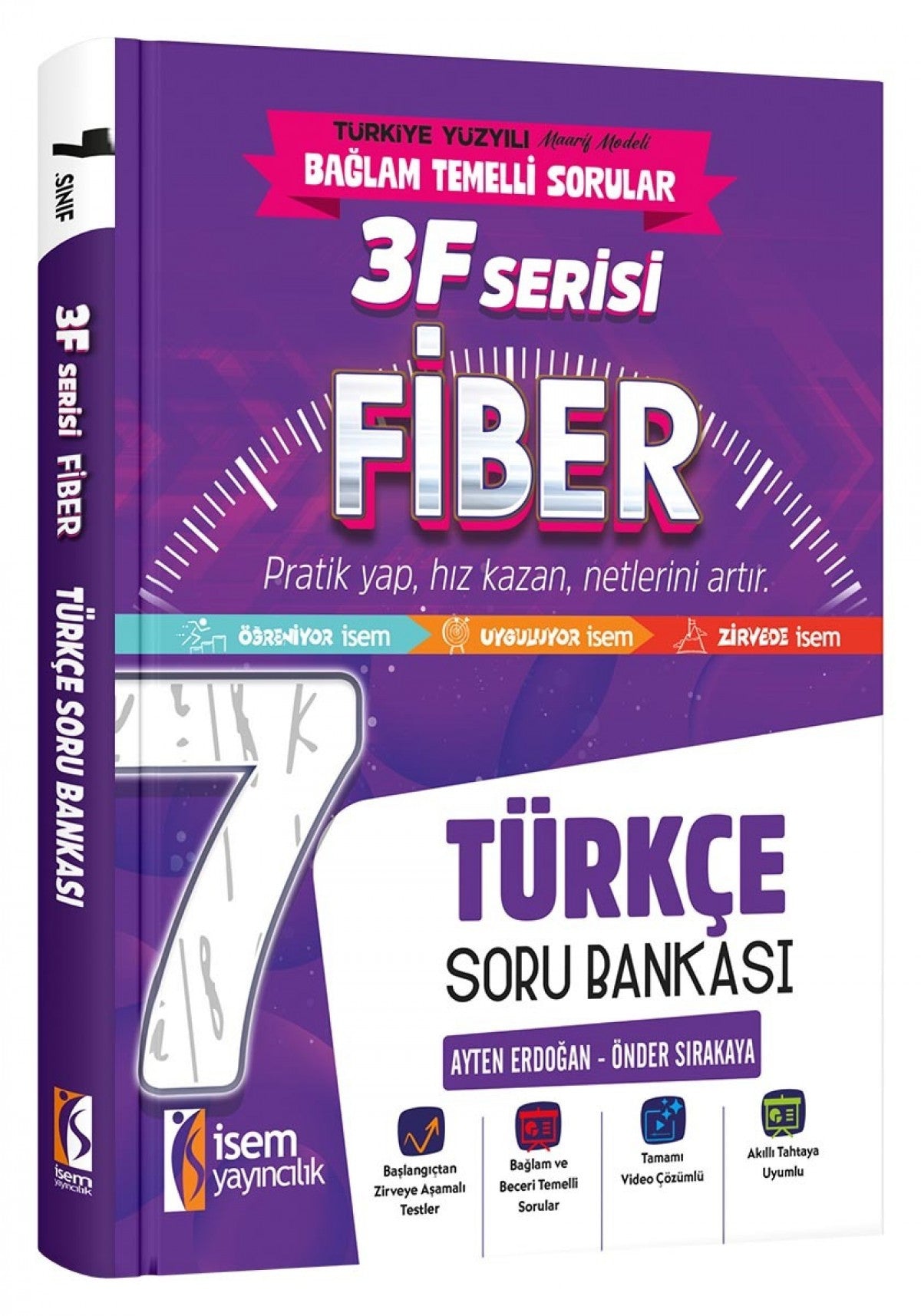 İsem 7. Sınıf Fiber Türkçe Soru Bankası İsem Yayıncılık kitap kapağı