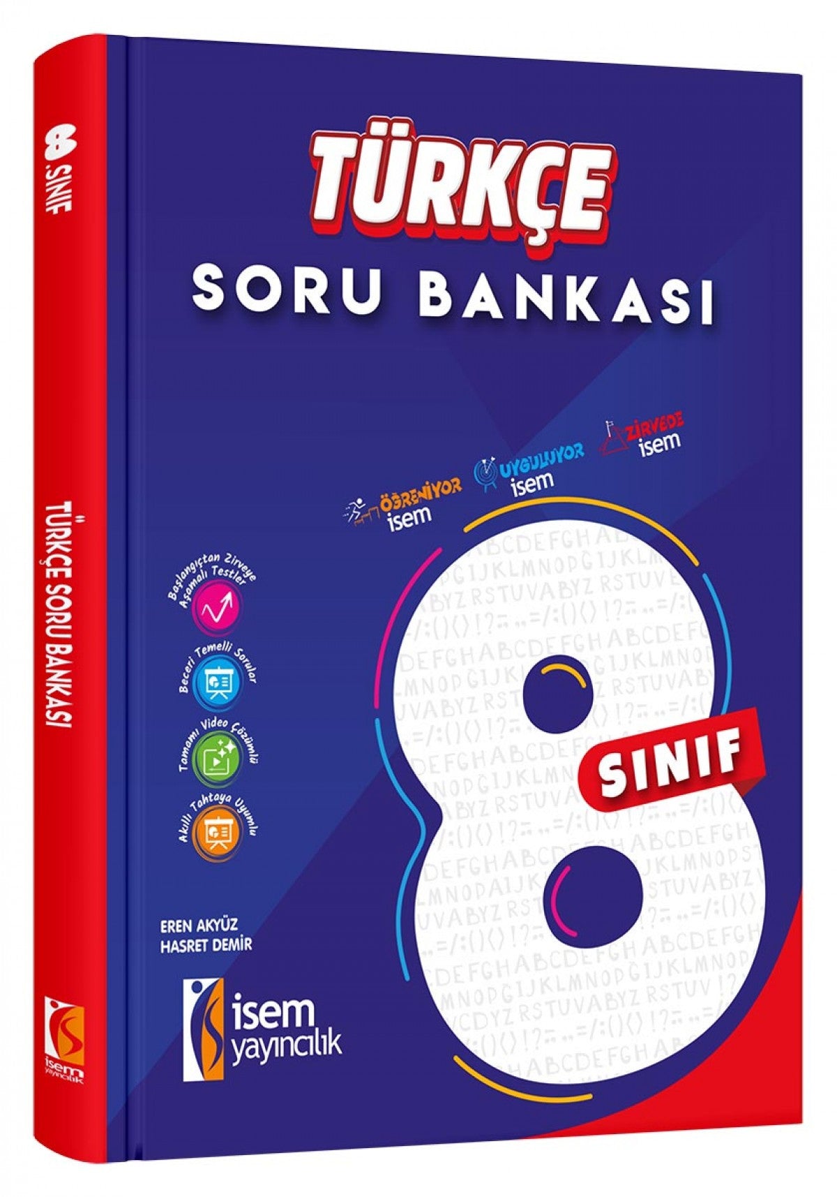 İsem 8. Sınıf Türkçe Soru Bankası İsem Yayıncılık - Maarif Modele Uygun kitap kapağı